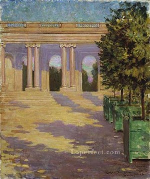  Versailles Oil Painting - Arcade of the Grand Trianon Versailles James Carroll Beckwith